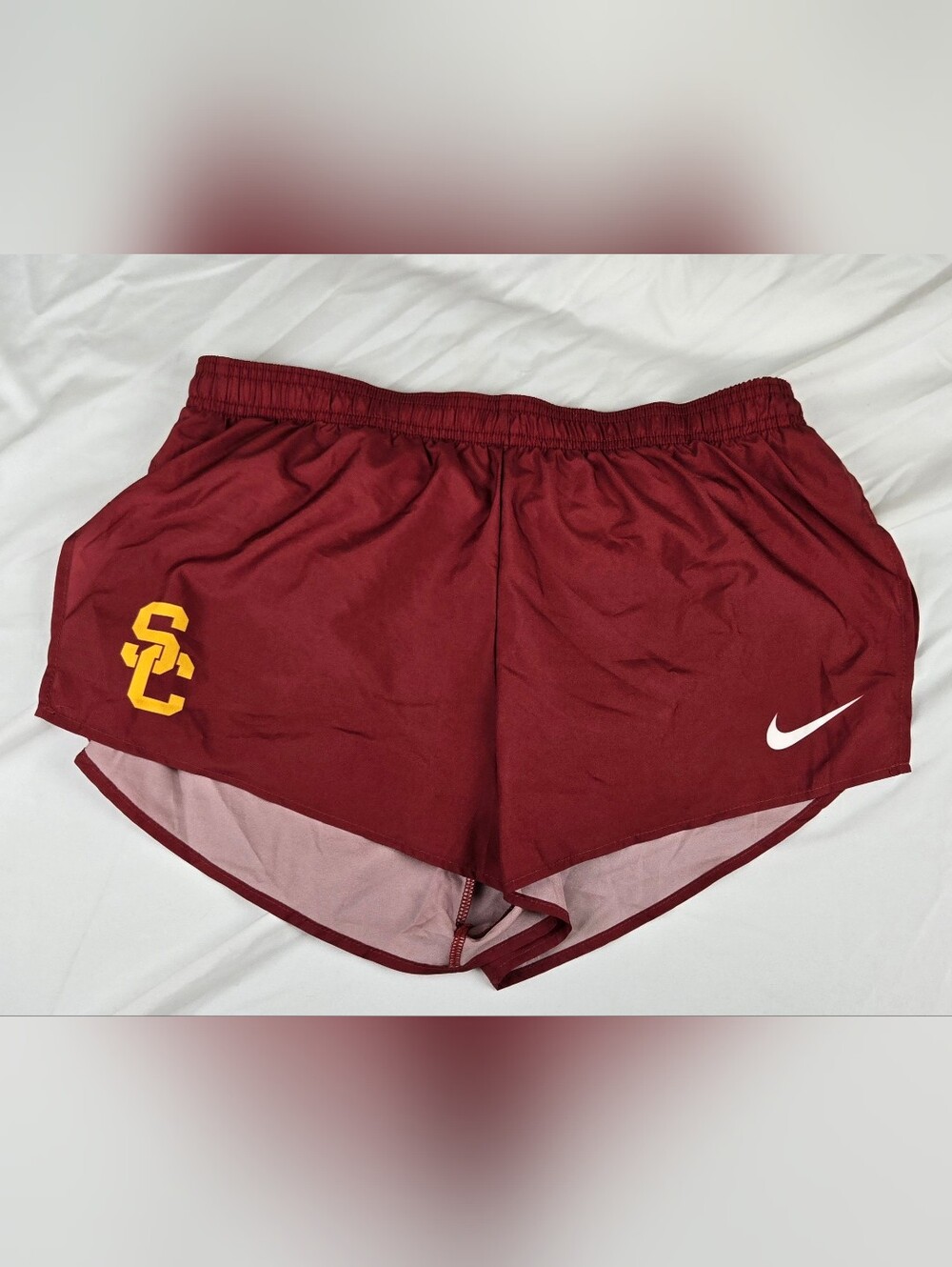 Nike USC Trojans Women's Medium Dri-FIT Running Shorts NWT Sample Cardinal
